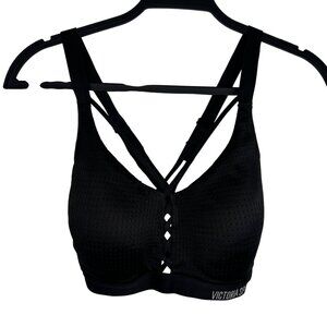 Victoria Sport Vixen Sexy 32DD Size Medium Black Multi Strap Sports Bra‎